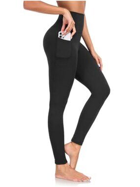High Waist Yoga Pants Women Leggings with Pockets Tummy Control Workout Running